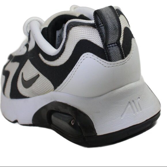 Nike Air Max 200 White Anthracite Black Low Top Lace-Up Sneaker, Size 8.5 - Picture 6 of 10